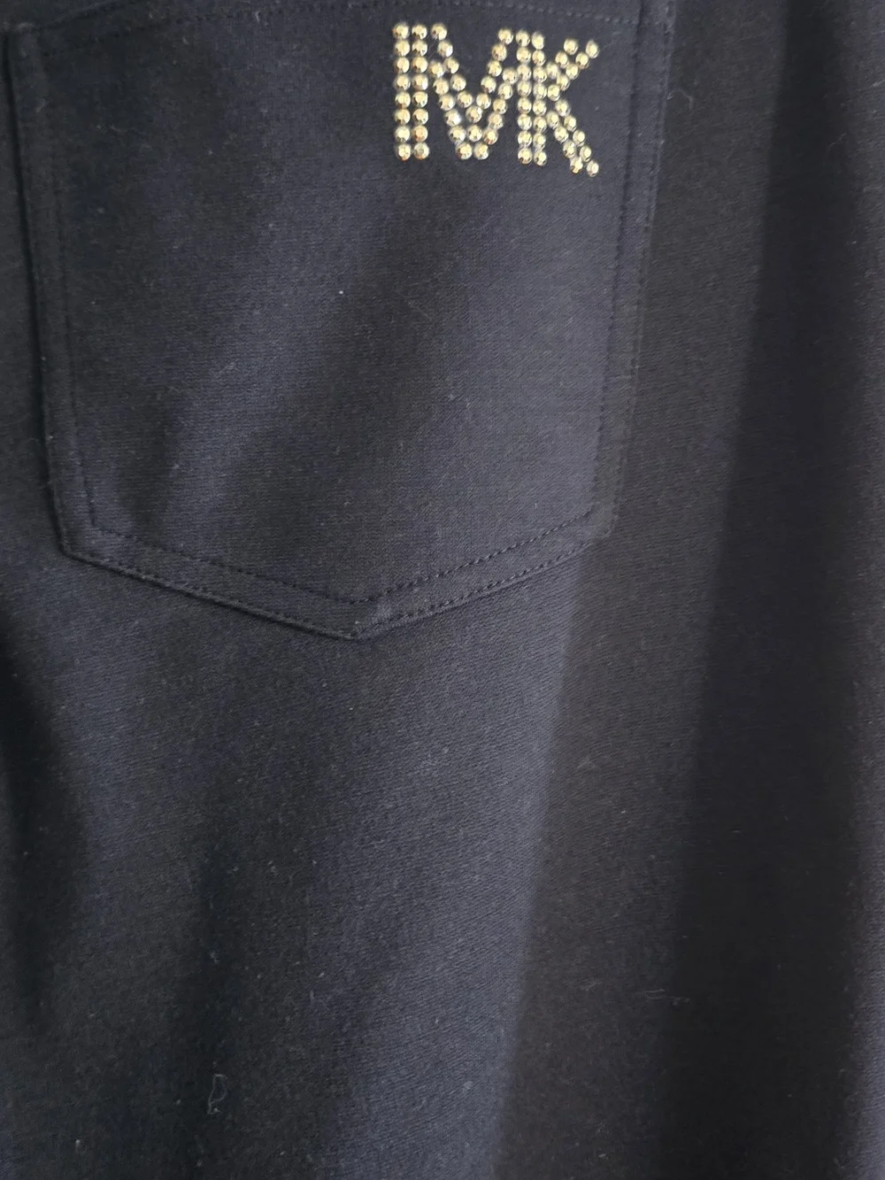 Michael Kors Black Jean Leggings with Studded Pocket Detail